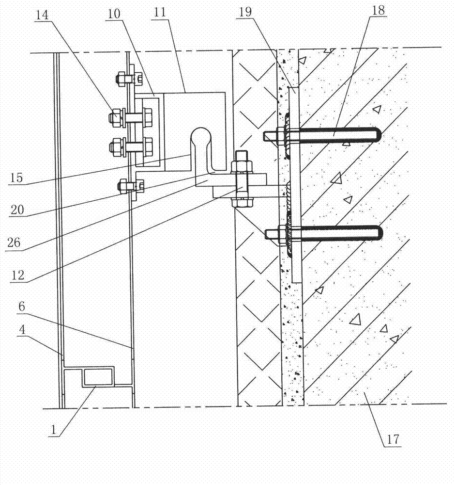 Large area metal thin plate curtain wall system