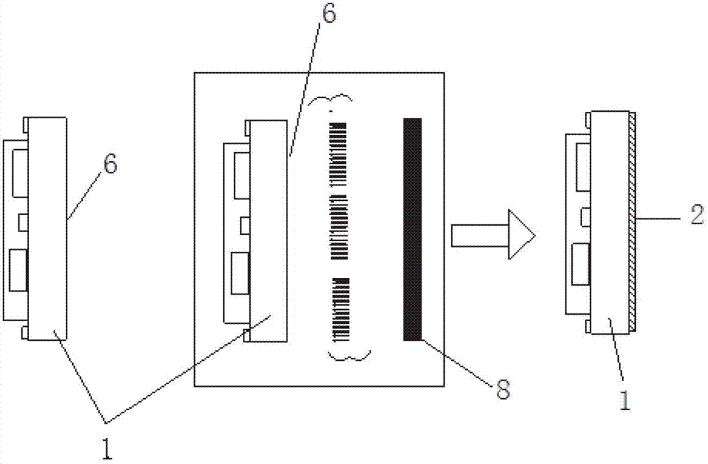 Process for welding electronic microcomponents based on multi-temperature gradient