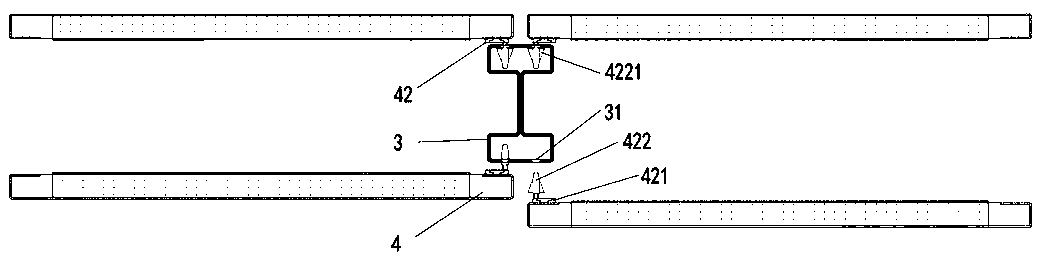 Modular movable partition and mounting method thereof