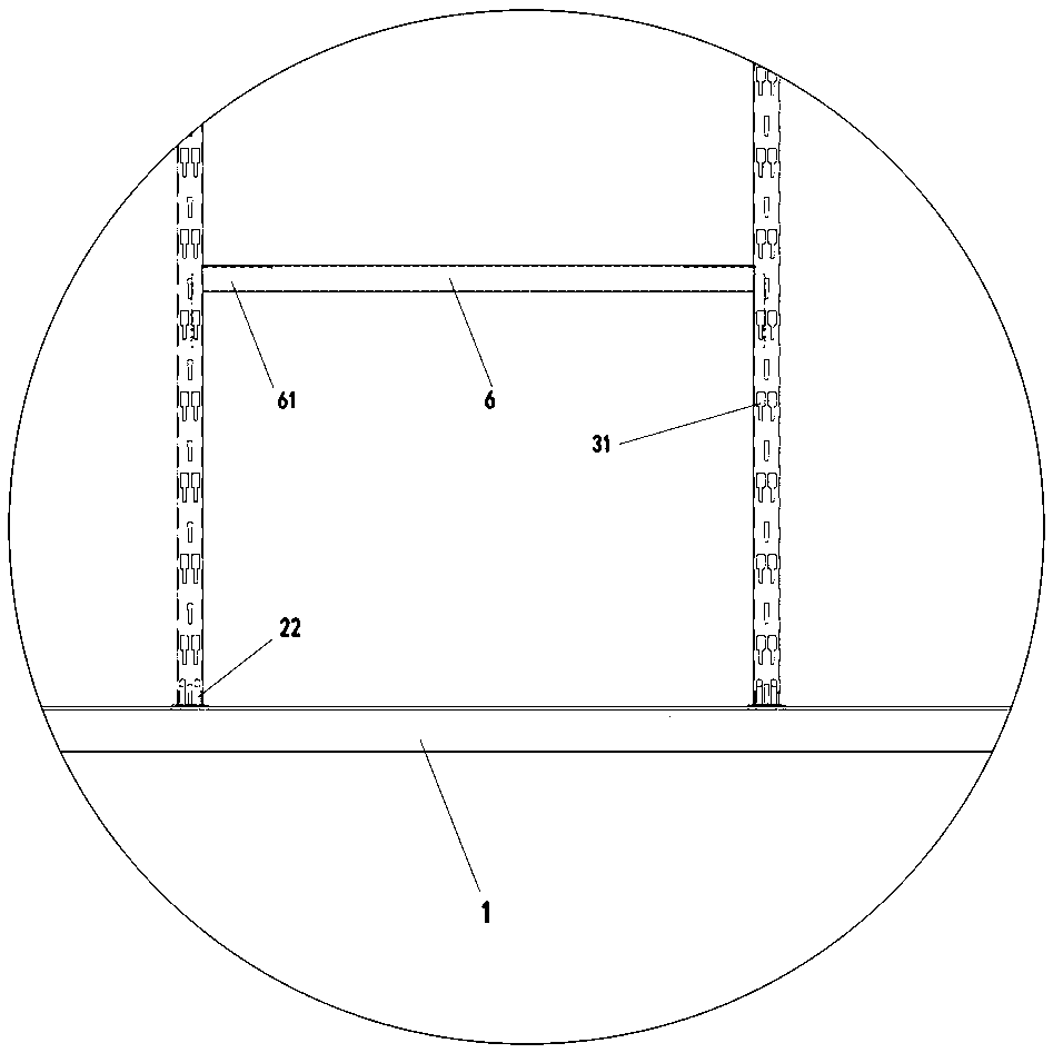 Modular movable partition and mounting method thereof