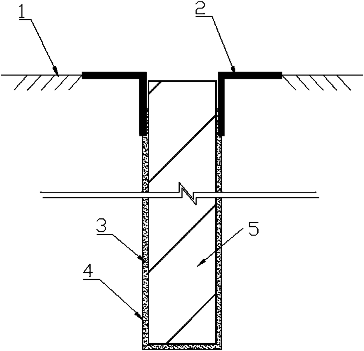 Sheet pile sinking method and pile foundation trench