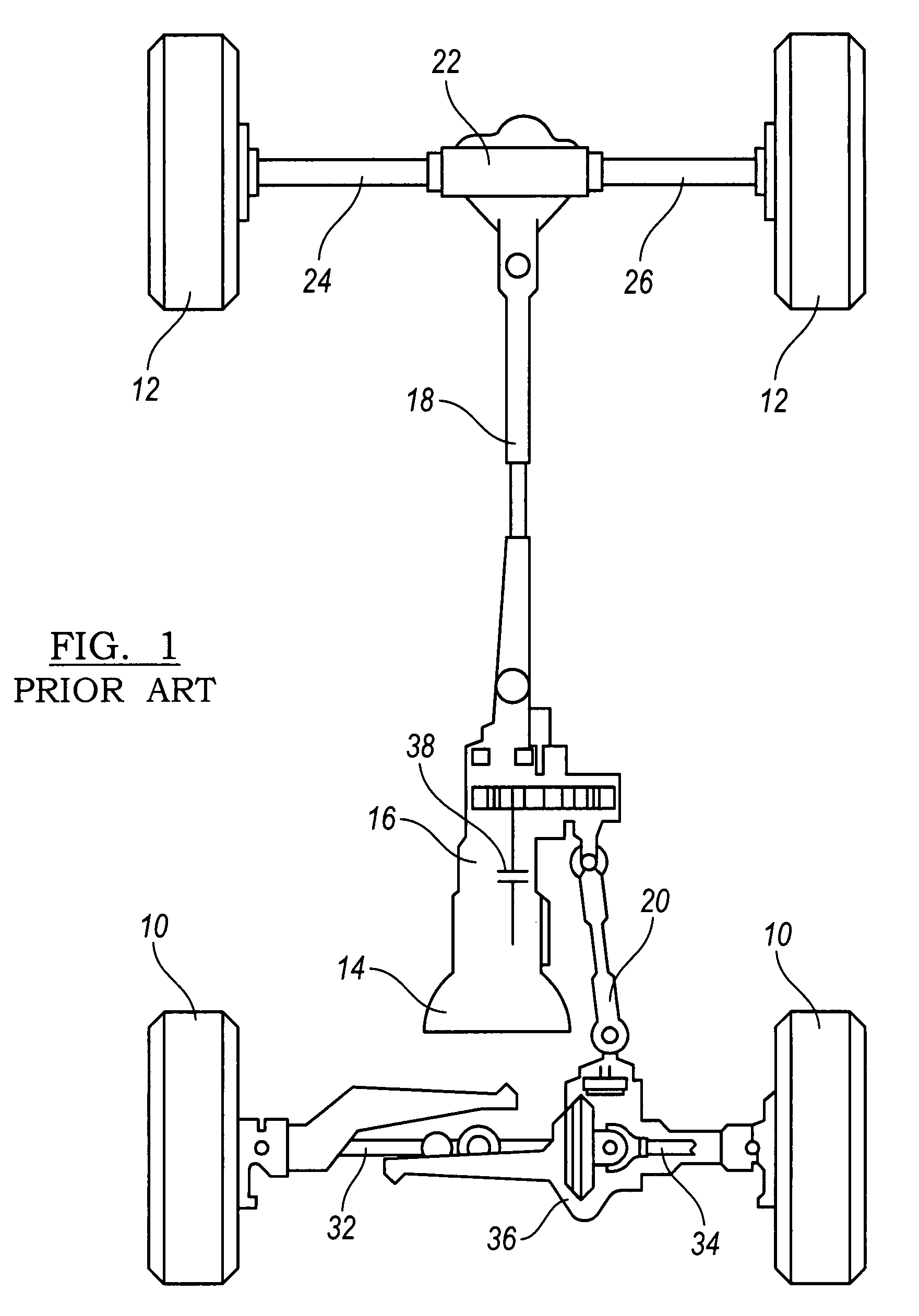 Torque distribution control in a motor vehicle