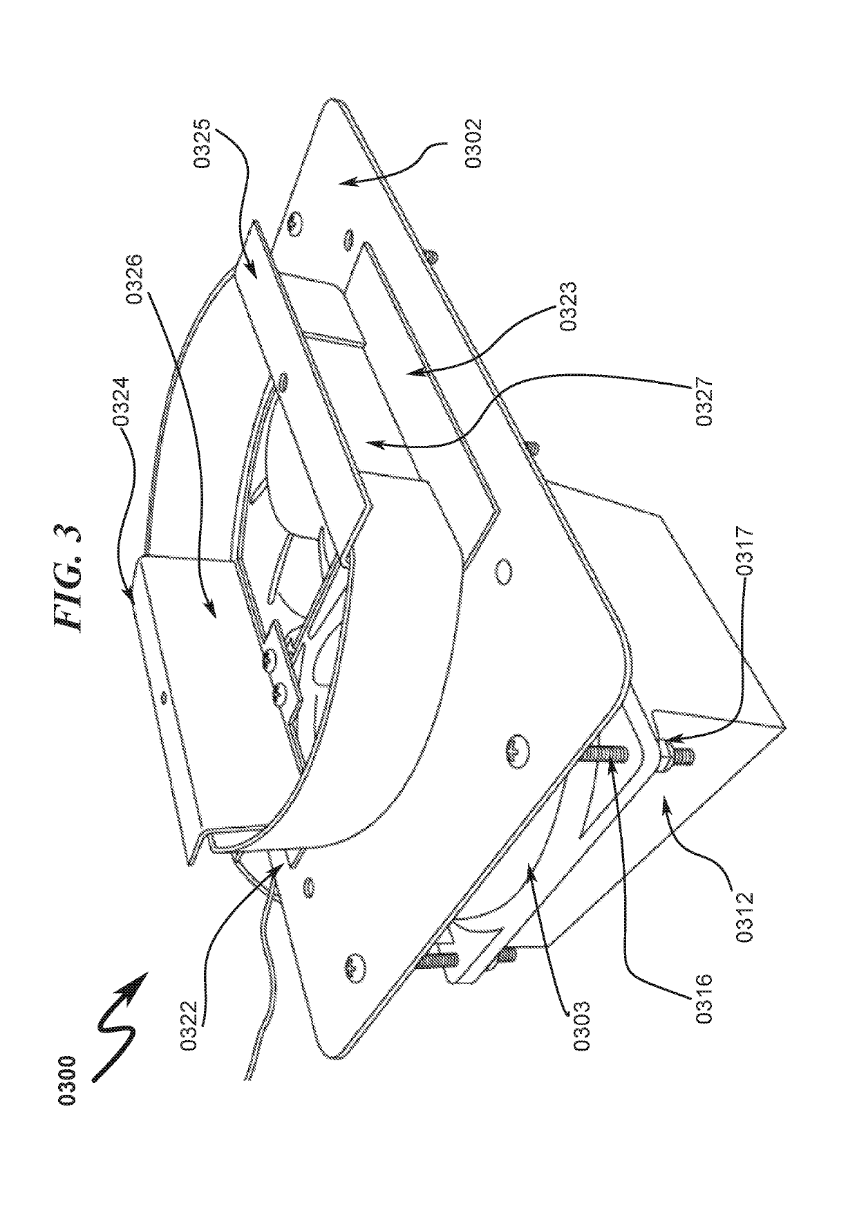 Rear partition mounted cooling system