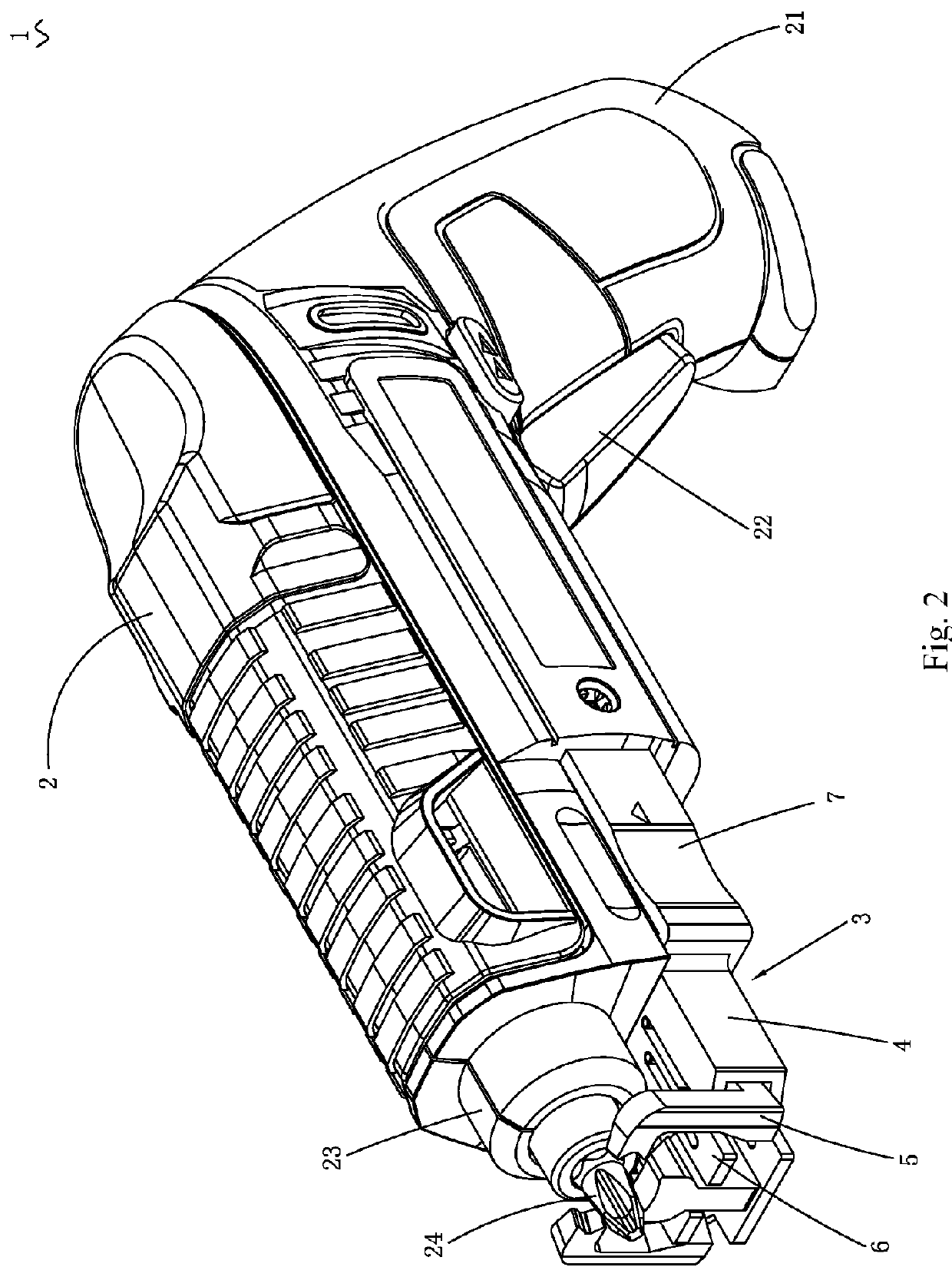 Screw holding device and screwdriver
