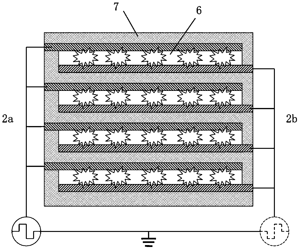 Flexible organic flat panel ultraviolet light source and preparation method thereof