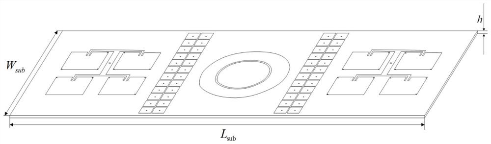 Microstrip antenna combination structure with coupling suppression function