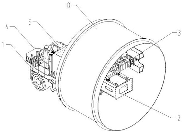 A special trolley suitable for large-diameter pressure pipes in diversion tunnels
