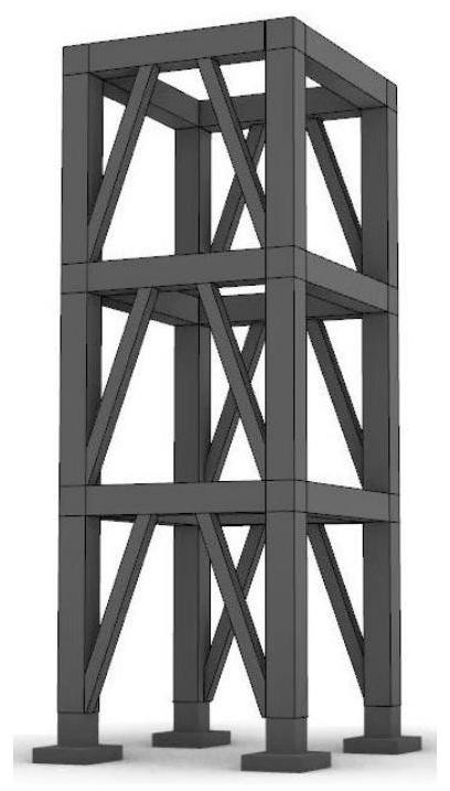Mixed assembly type steel structure building and construction method thereof