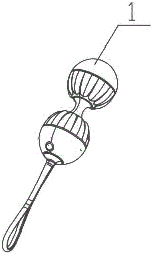 Feminine vaginal contraction training apparatus