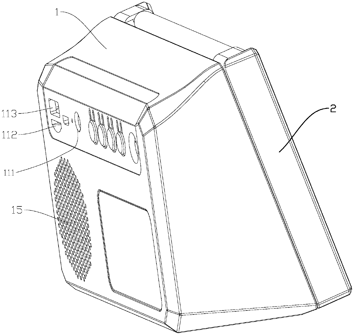 Voice broadcast device with emergency light function