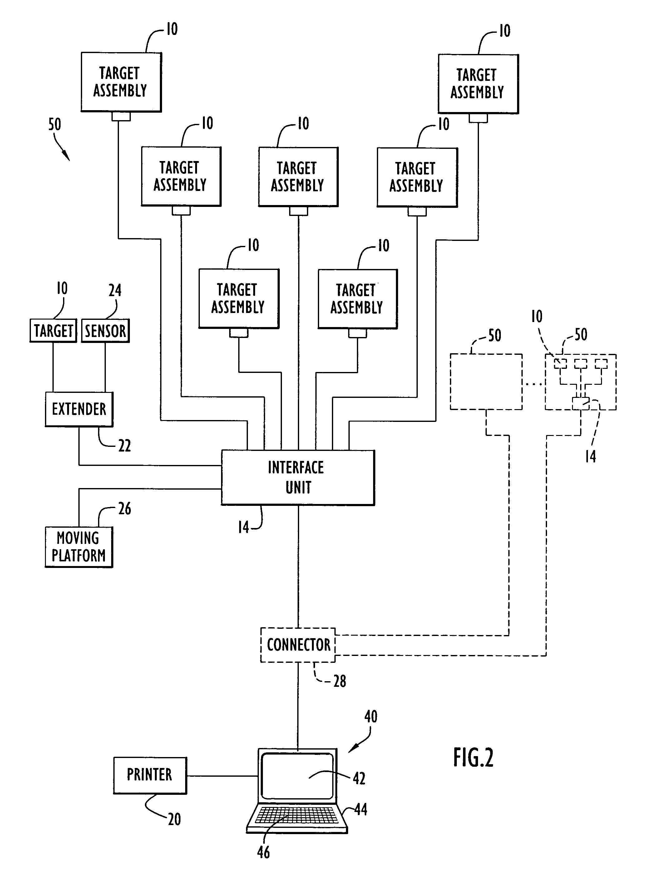 Firearm laser training system and method employing various targets to simulate training scenarios