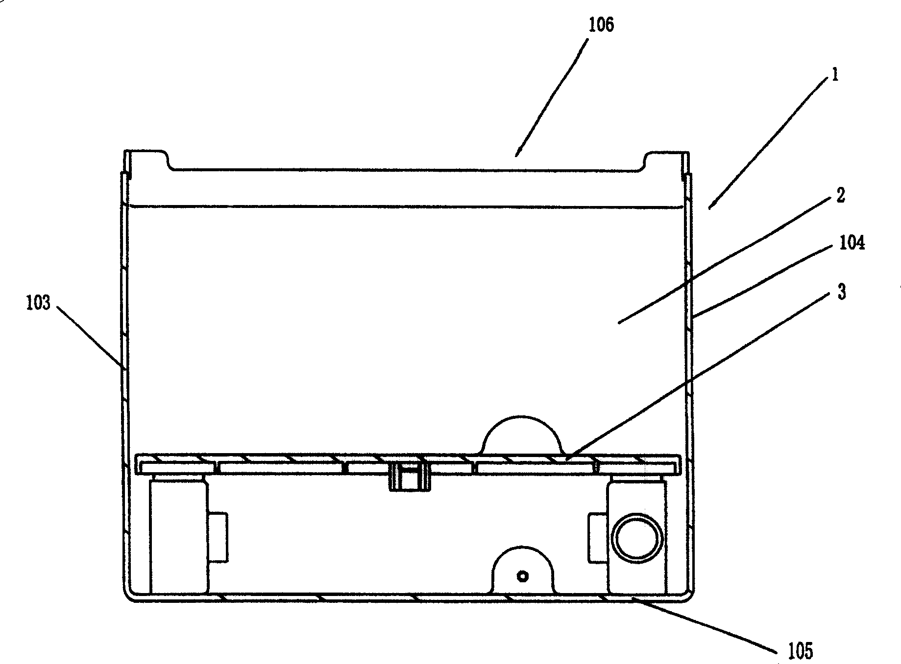 Ice storage box structure