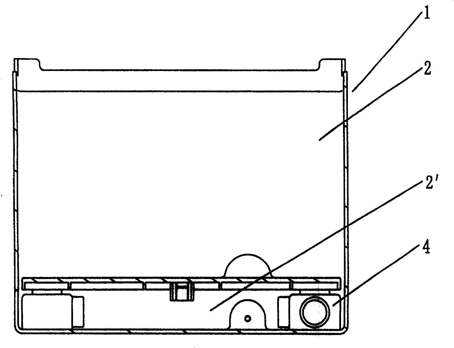 Ice storage box structure