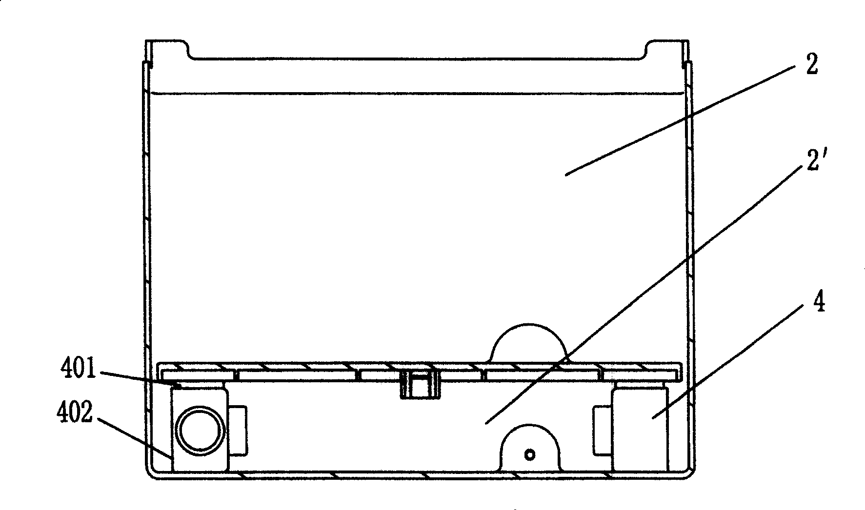 Ice storage box structure