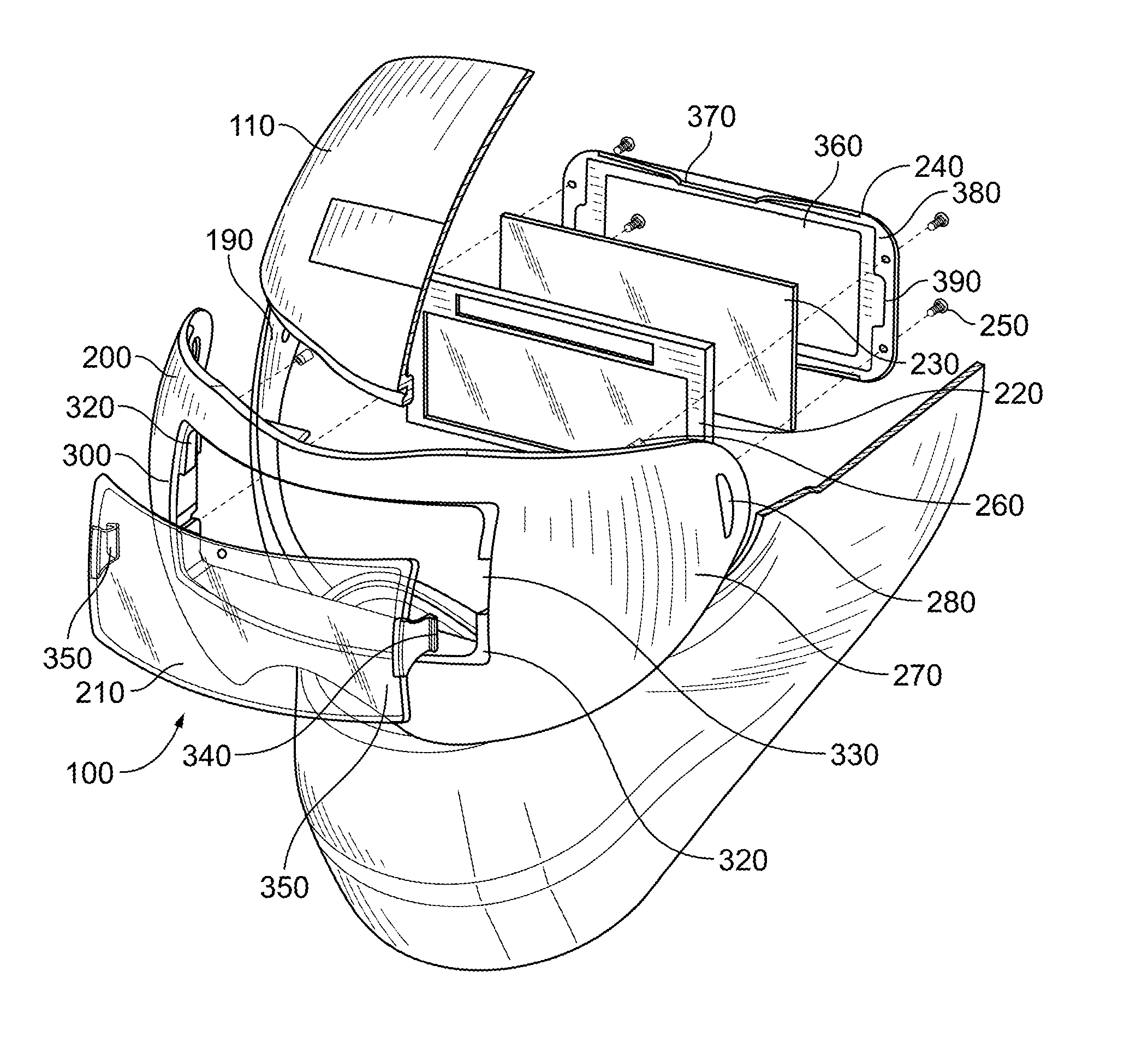 Face protector lens assembly and method of use