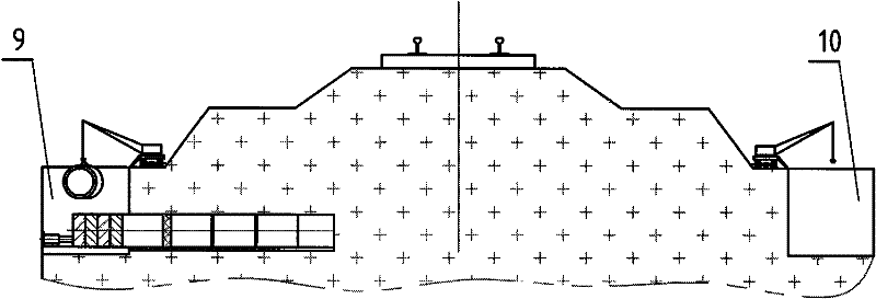 Grating type trenchless prop excavating equipment and trenchless prop method tunnel excavating process