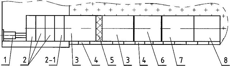 Grating type trenchless prop excavating equipment and trenchless prop method tunnel excavating process