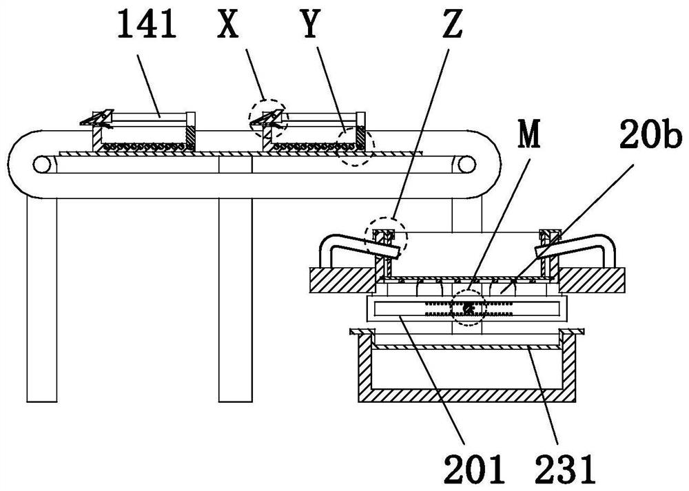 Chicken feed processing assembly line