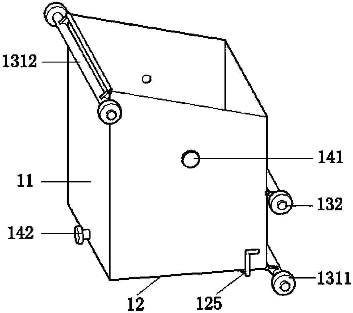 Automatic slag discharging device for rapid construction of subway and automatic slag discharging method