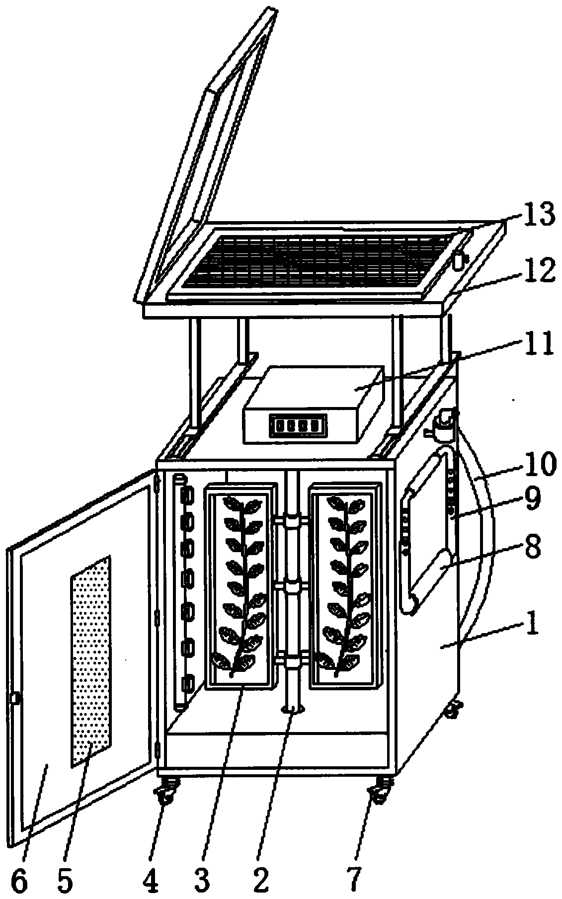 Drying equipment for manufacturing herbarium favorable to brittle failure avoidance