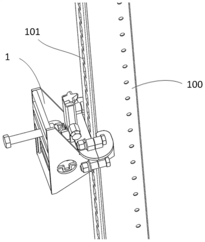 Ratchet wheel positioning anti-falling climbing frame