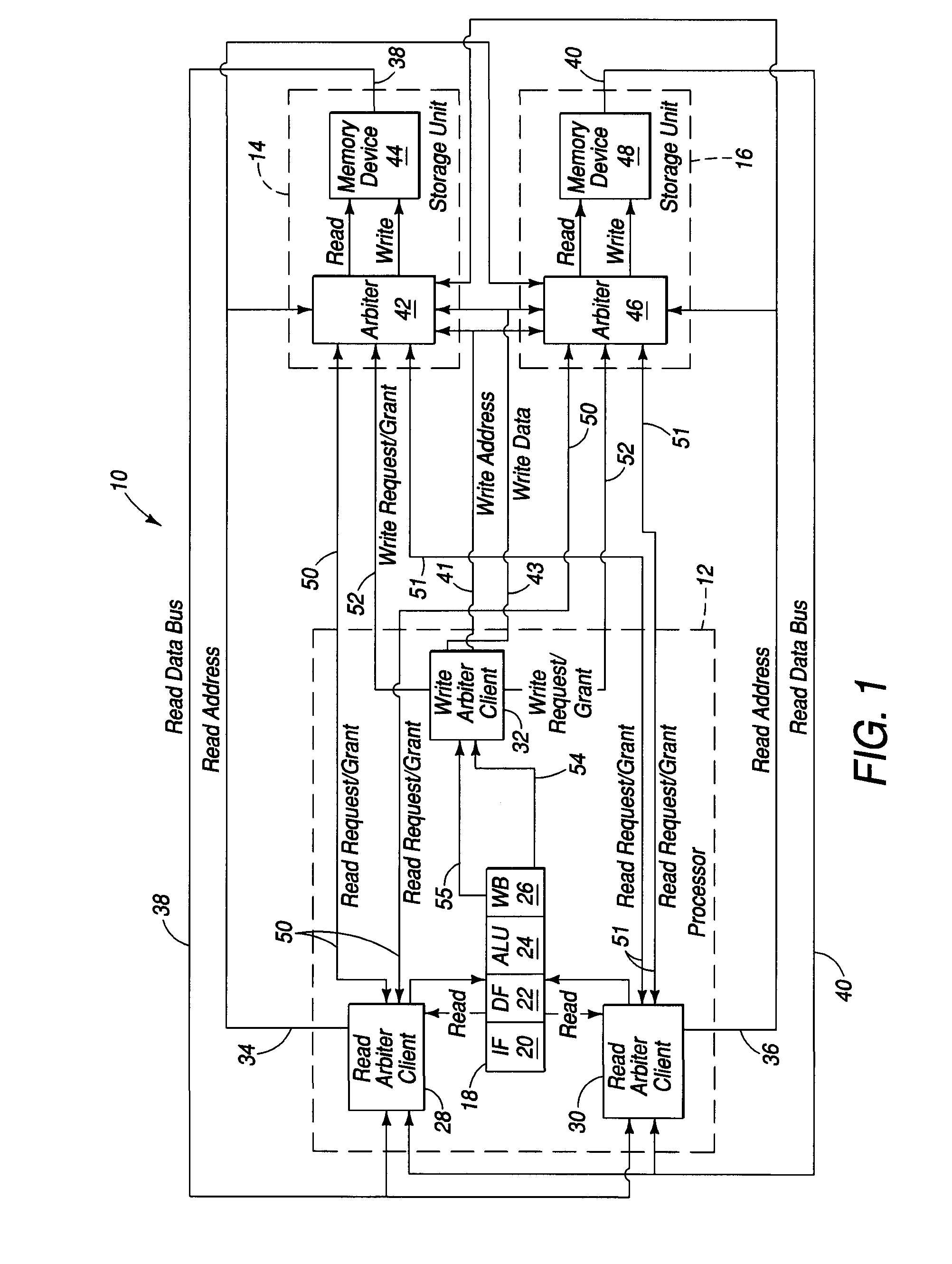 Microcontroller systems having separate address and data buses