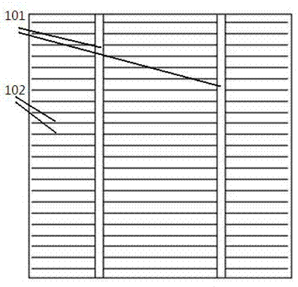 Solar cell front face grid line and solar cell sheet printed with same