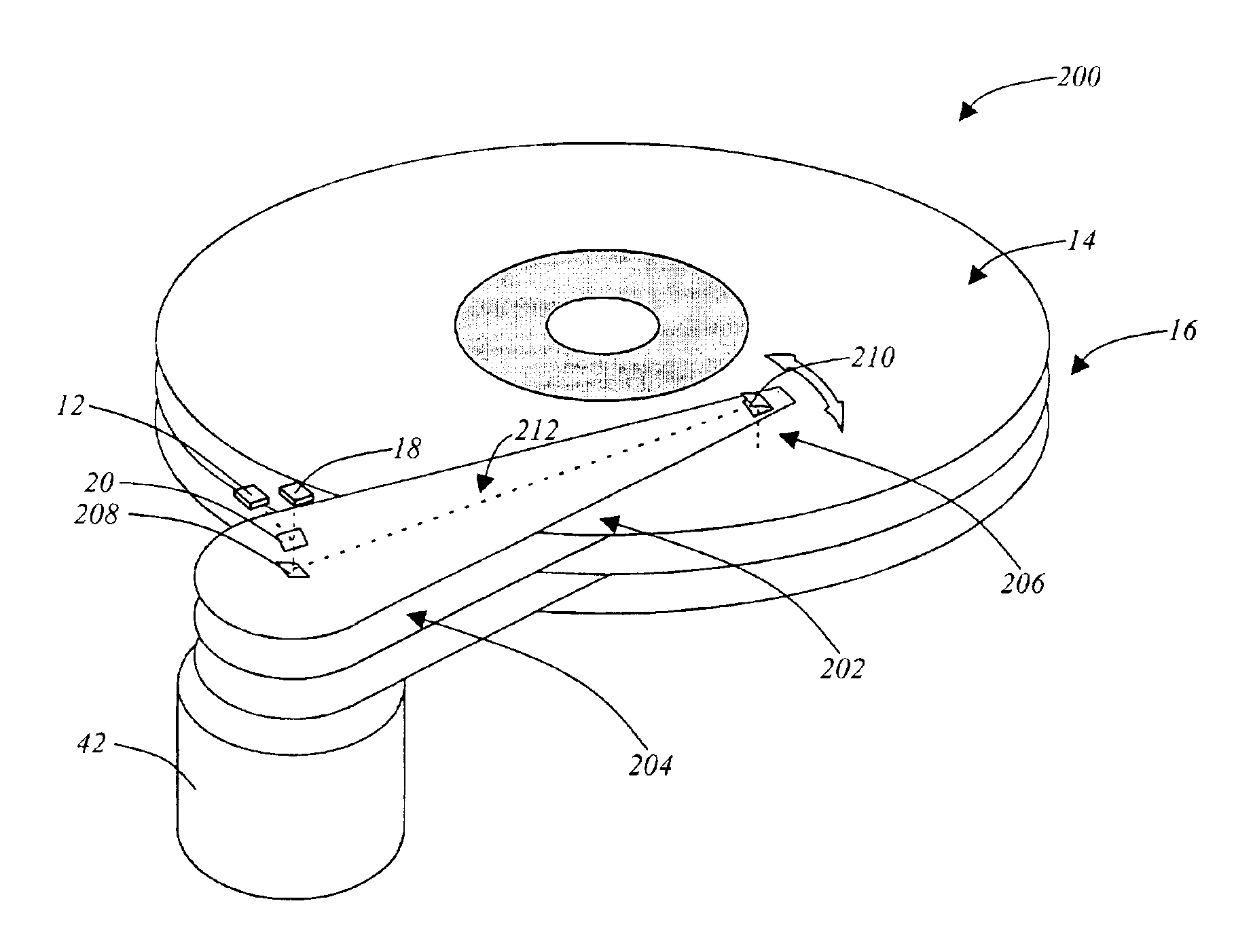 High-capacity optical read/write pick-up mechanism and associated methods