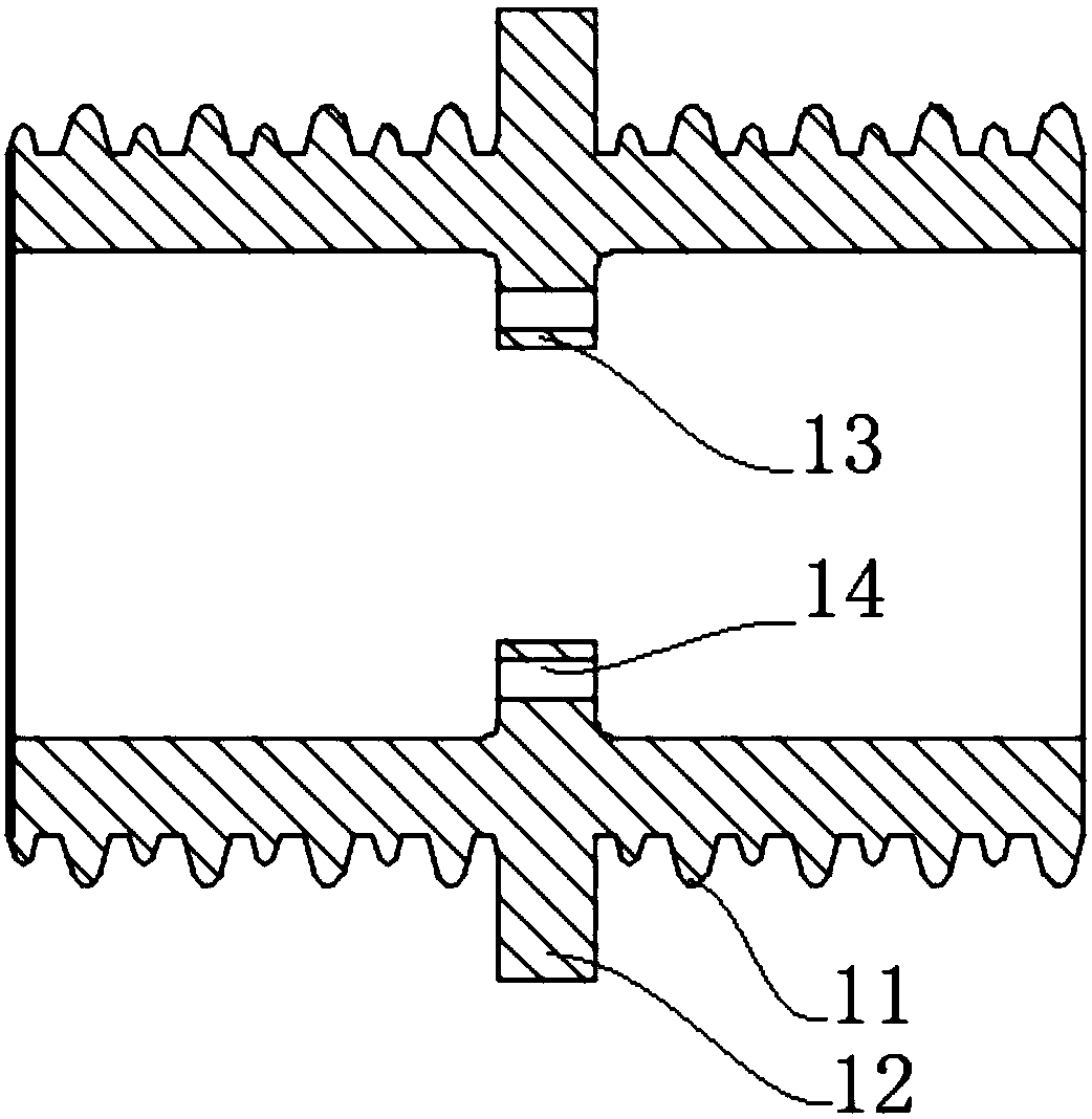 Wall-through sleeve for high-voltage power switch equipment