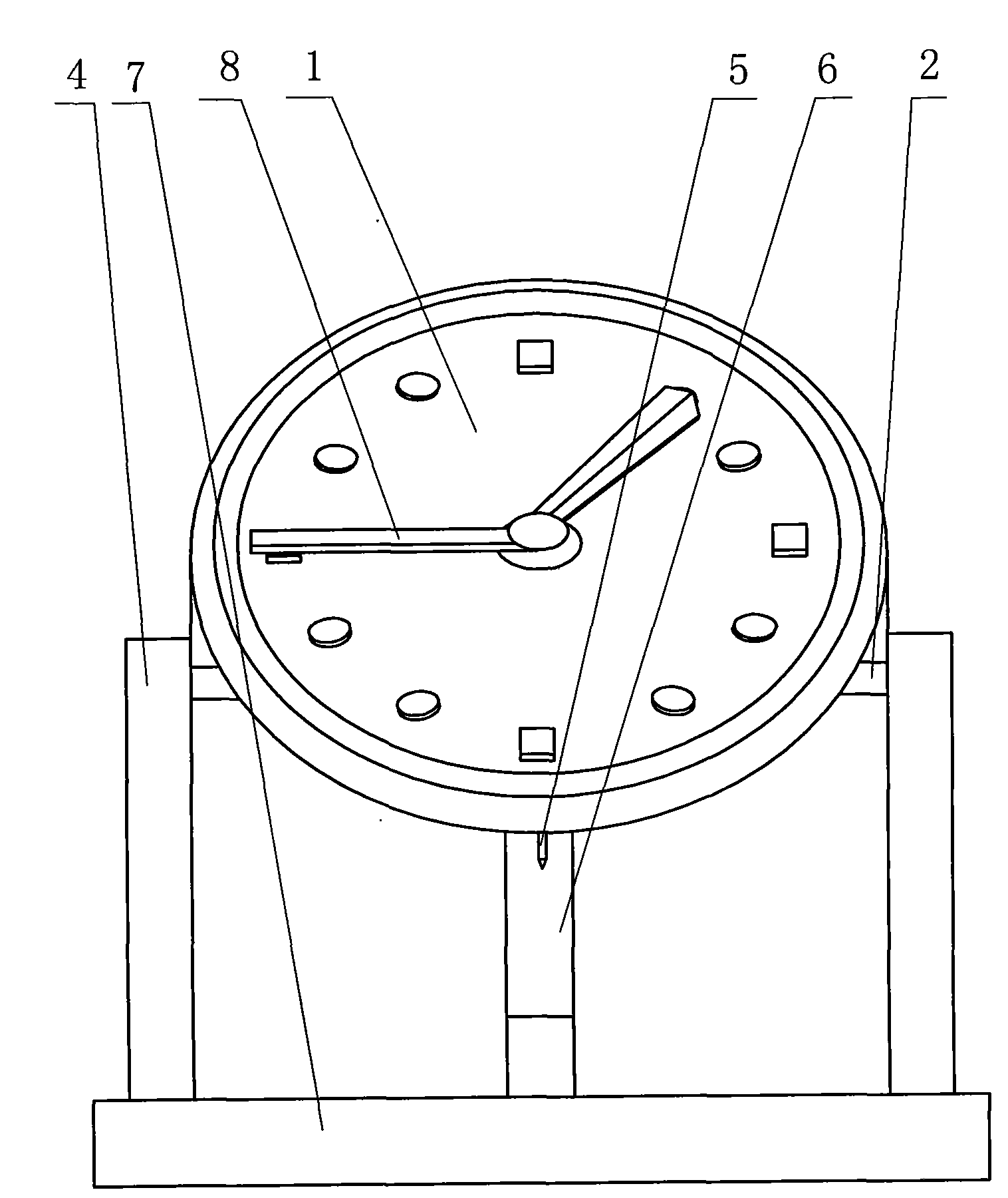 Clock for marking solar terms