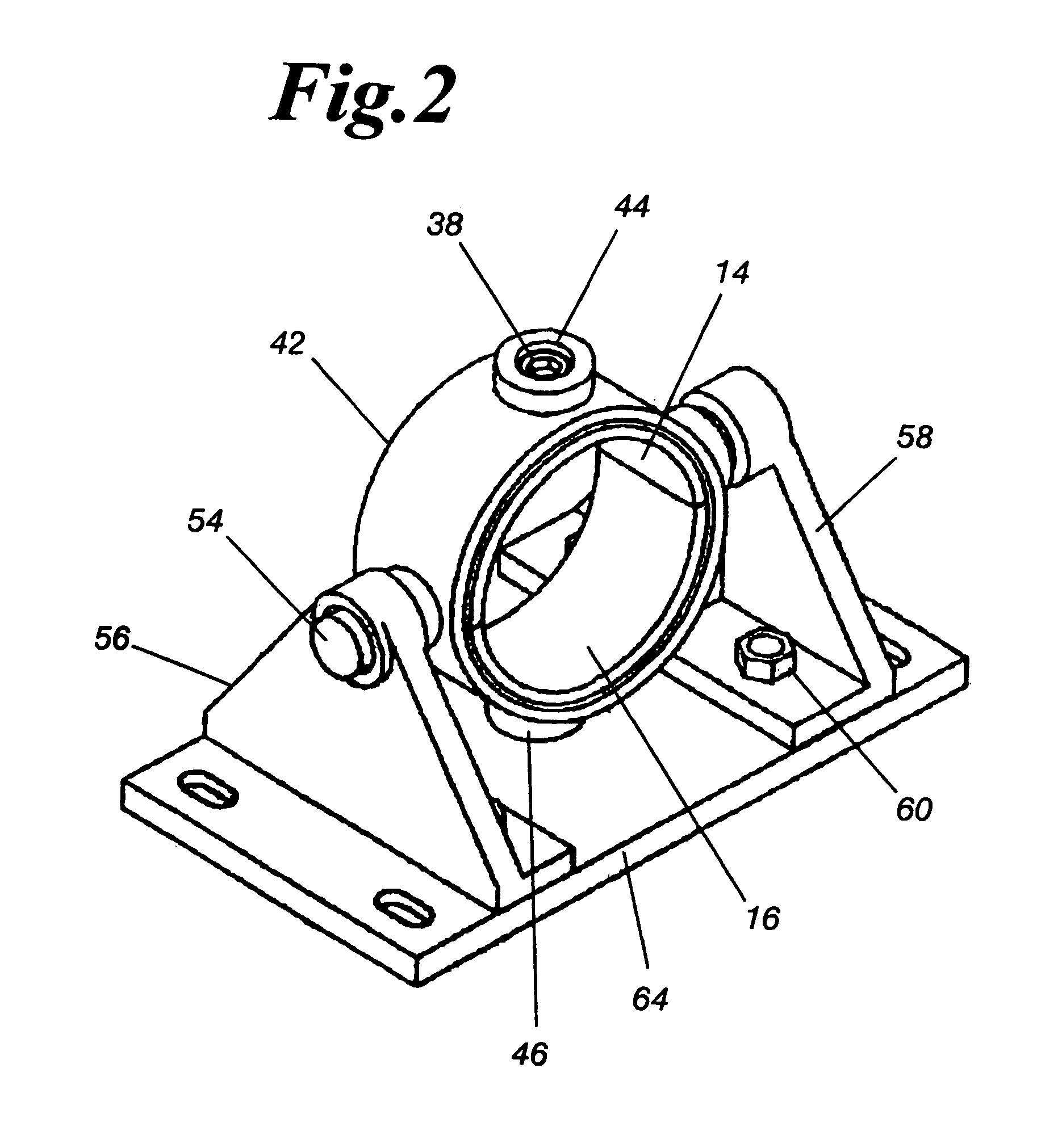 Gimbaled mounting bracket