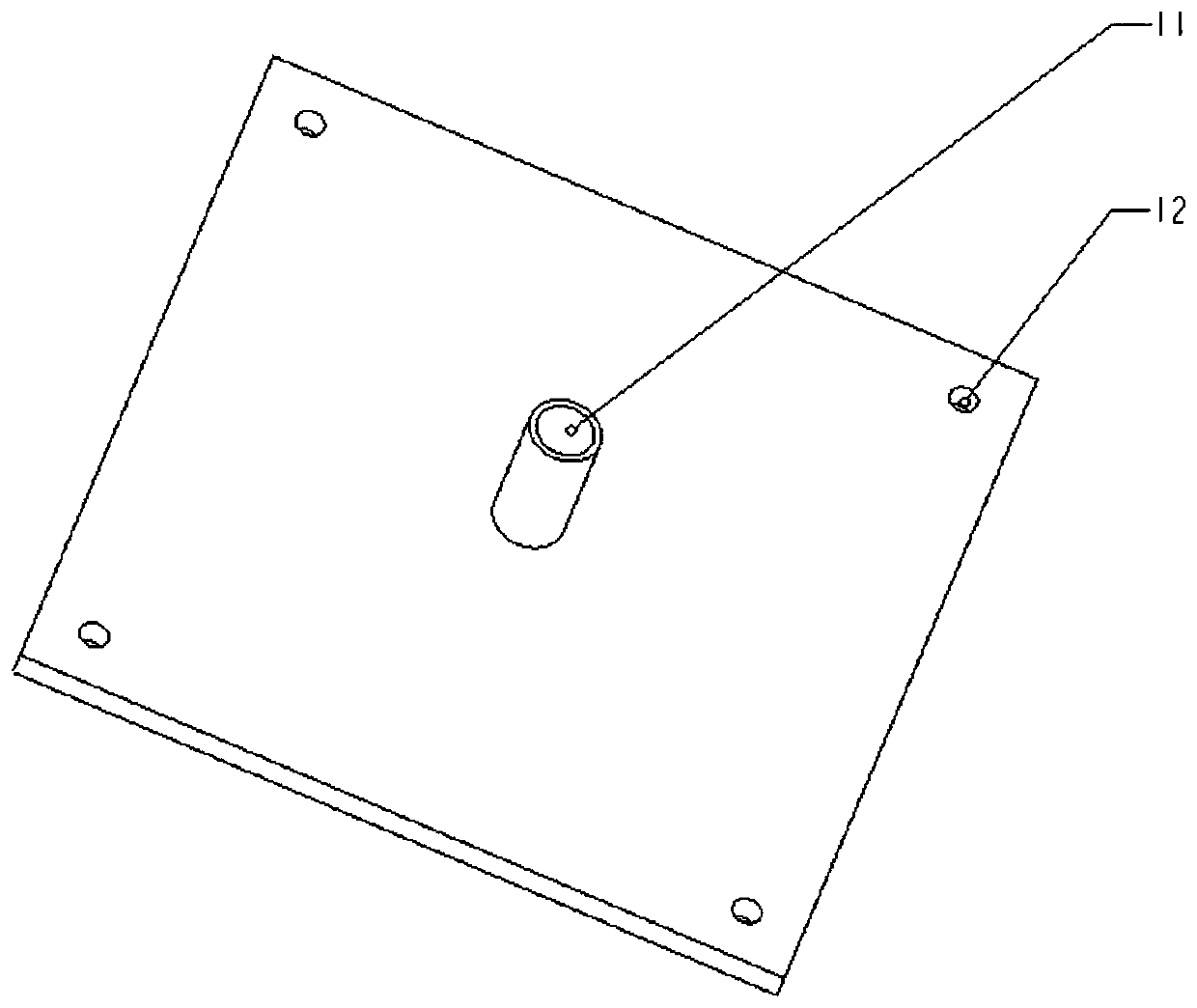 Size-variable clamp for abrasive flow machining of valve block through hole