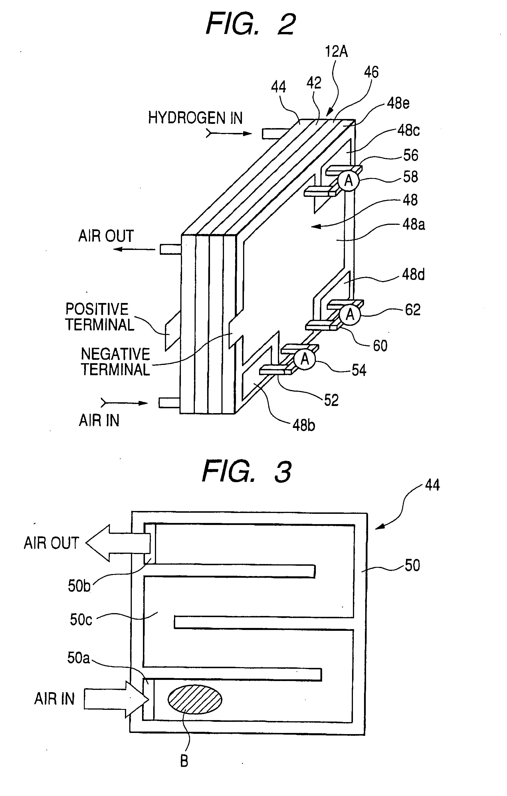Fuel cell system, related method and current measuring device for fuel cell system