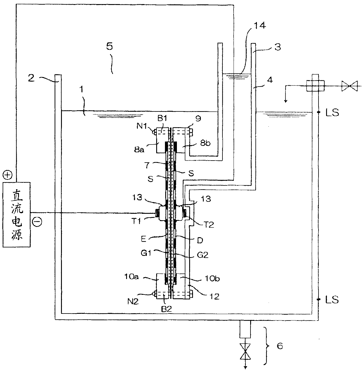 Device for generating electrolytic ionized water