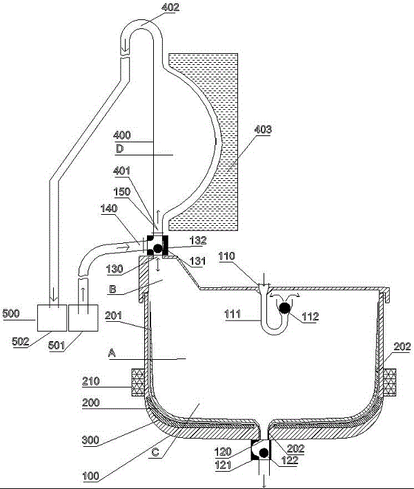 Stirring pulp cooking and air-controlled pulp inlet and outlet device and stirring pulp cooking and air-controlled pulp inlet and outlet method