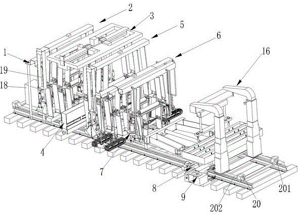 Small railway maintenance equipment with transversely-moving grab bucket stone clearing device