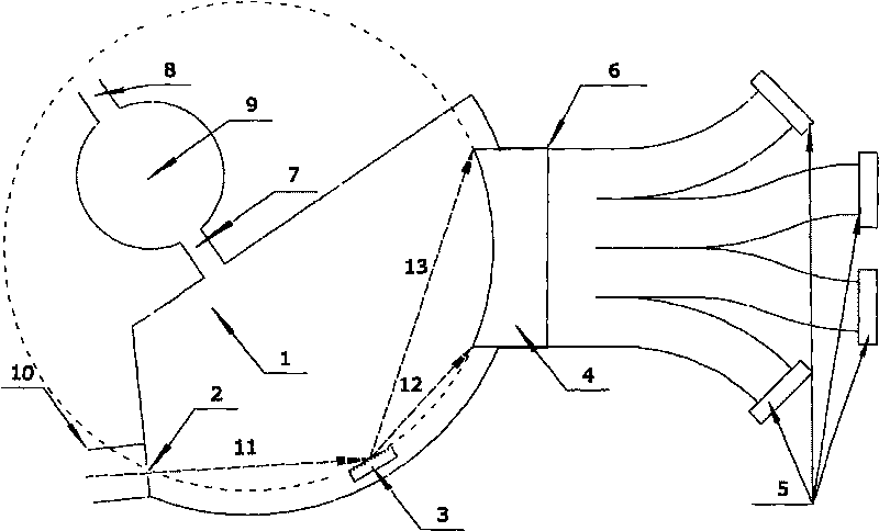 Device for detecting vacuum ultraviolet spectrum