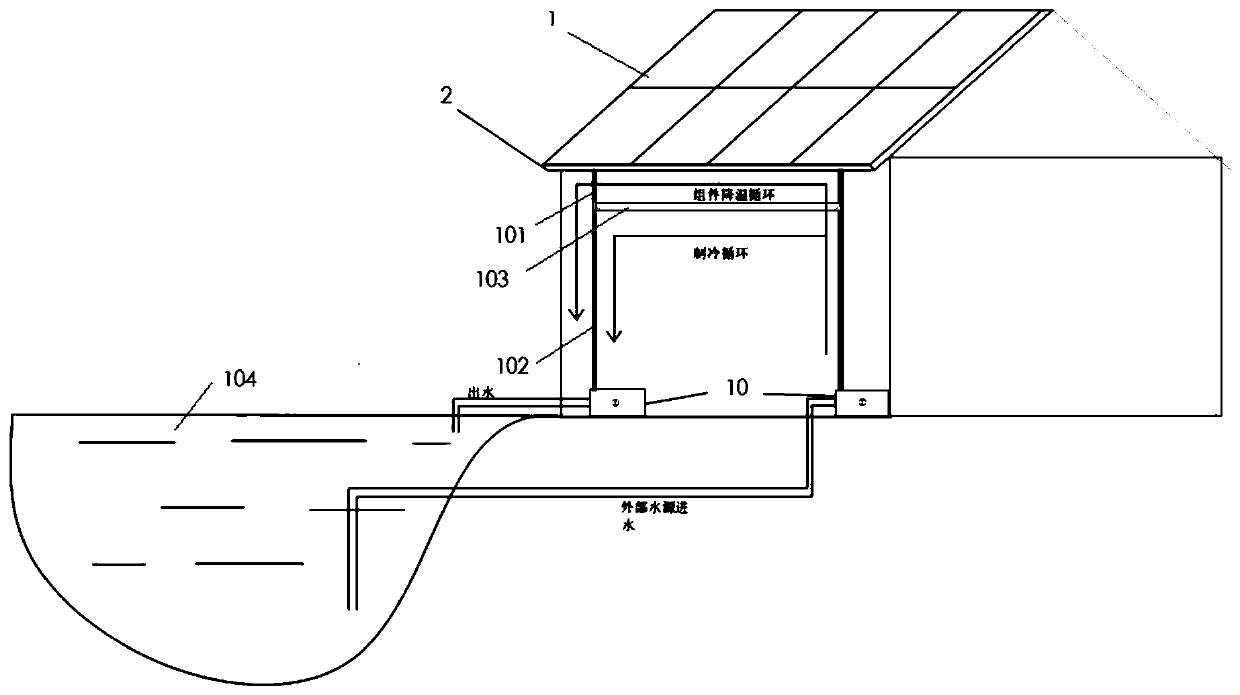 Solar heat pump system and work method thereof