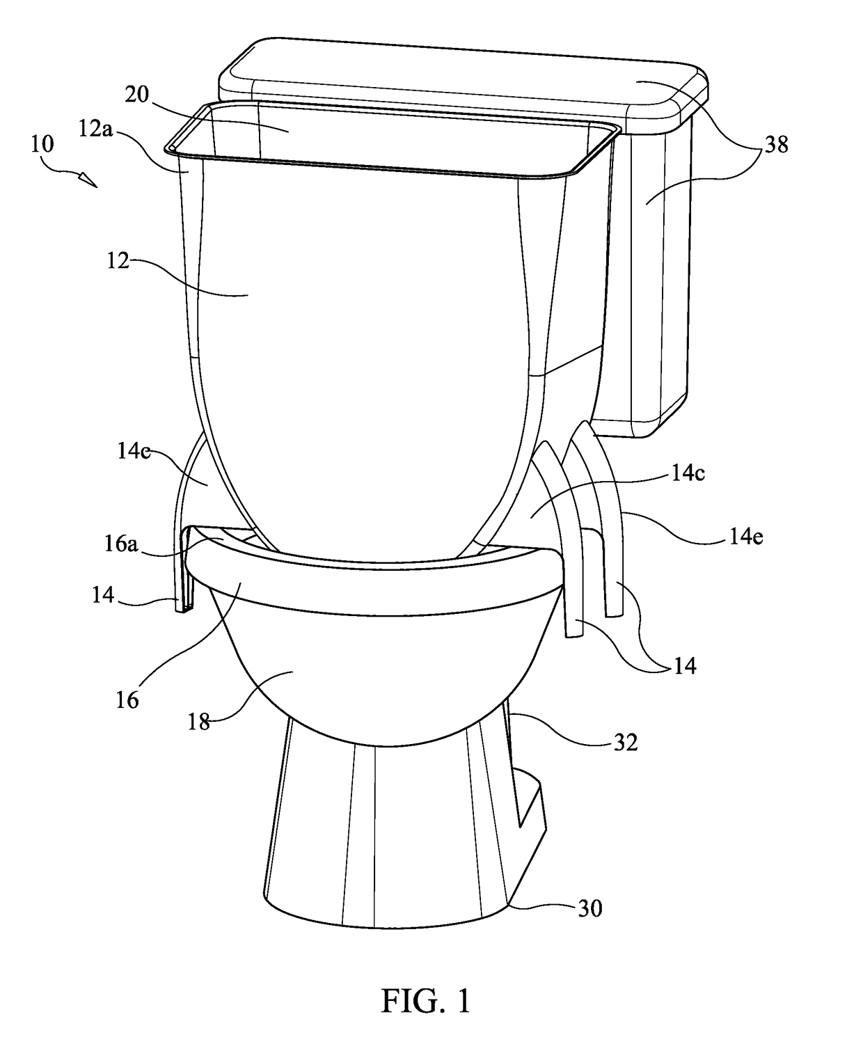Combination rinsing tub for toilet and trash receptacle