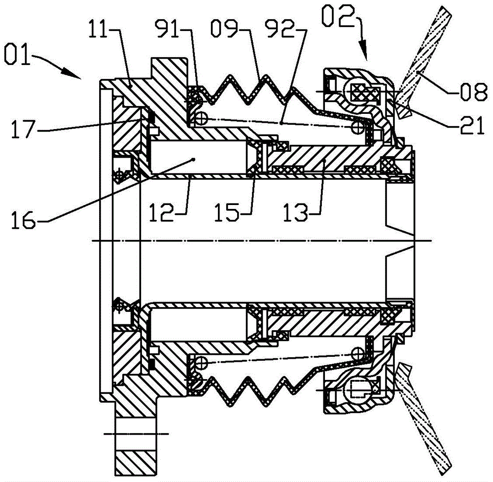 Adjustable hydraulic clutch release bearing assembly with inner ring rotation
