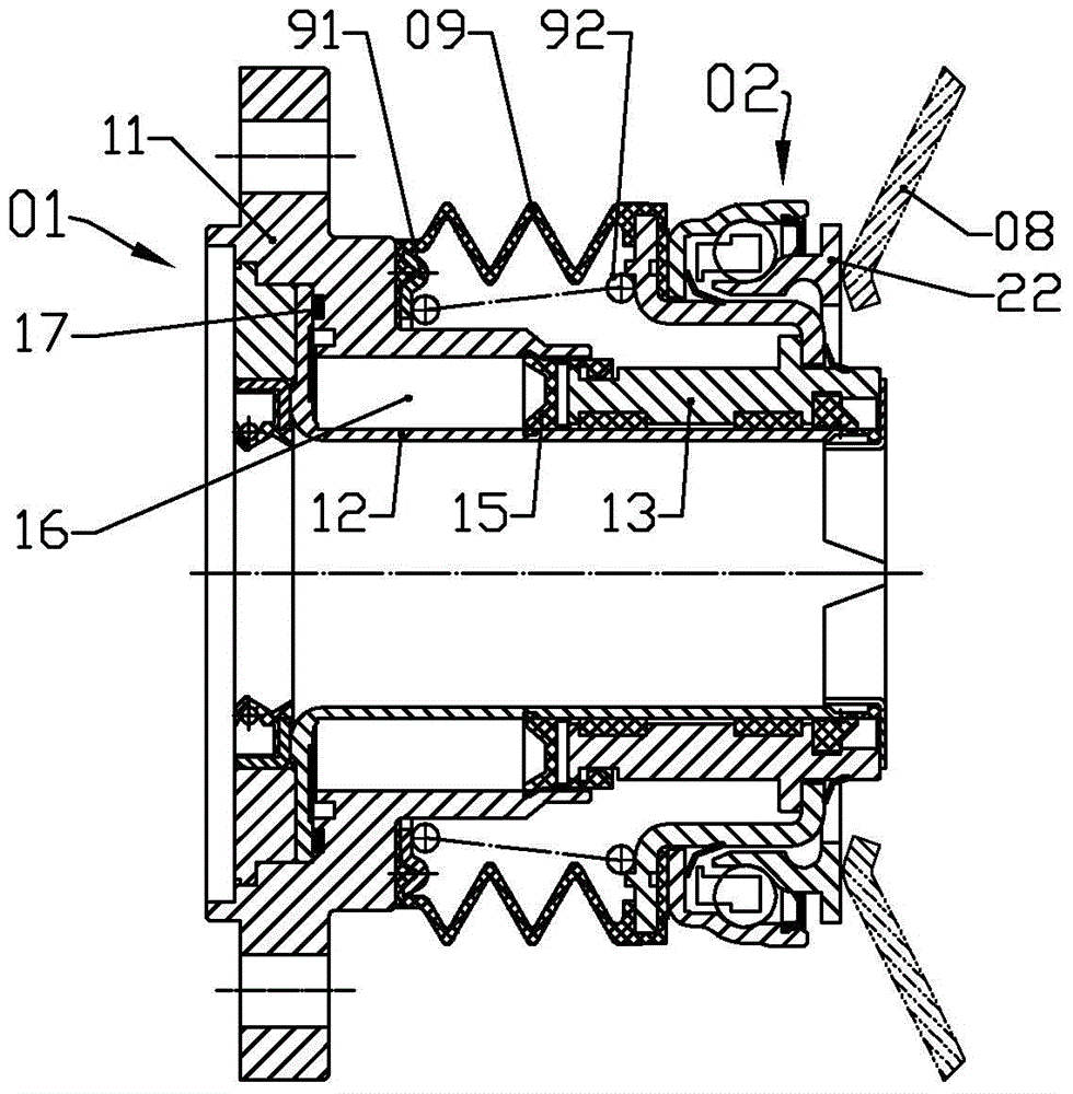 Adjustable hydraulic clutch release bearing assembly with inner ring rotation
