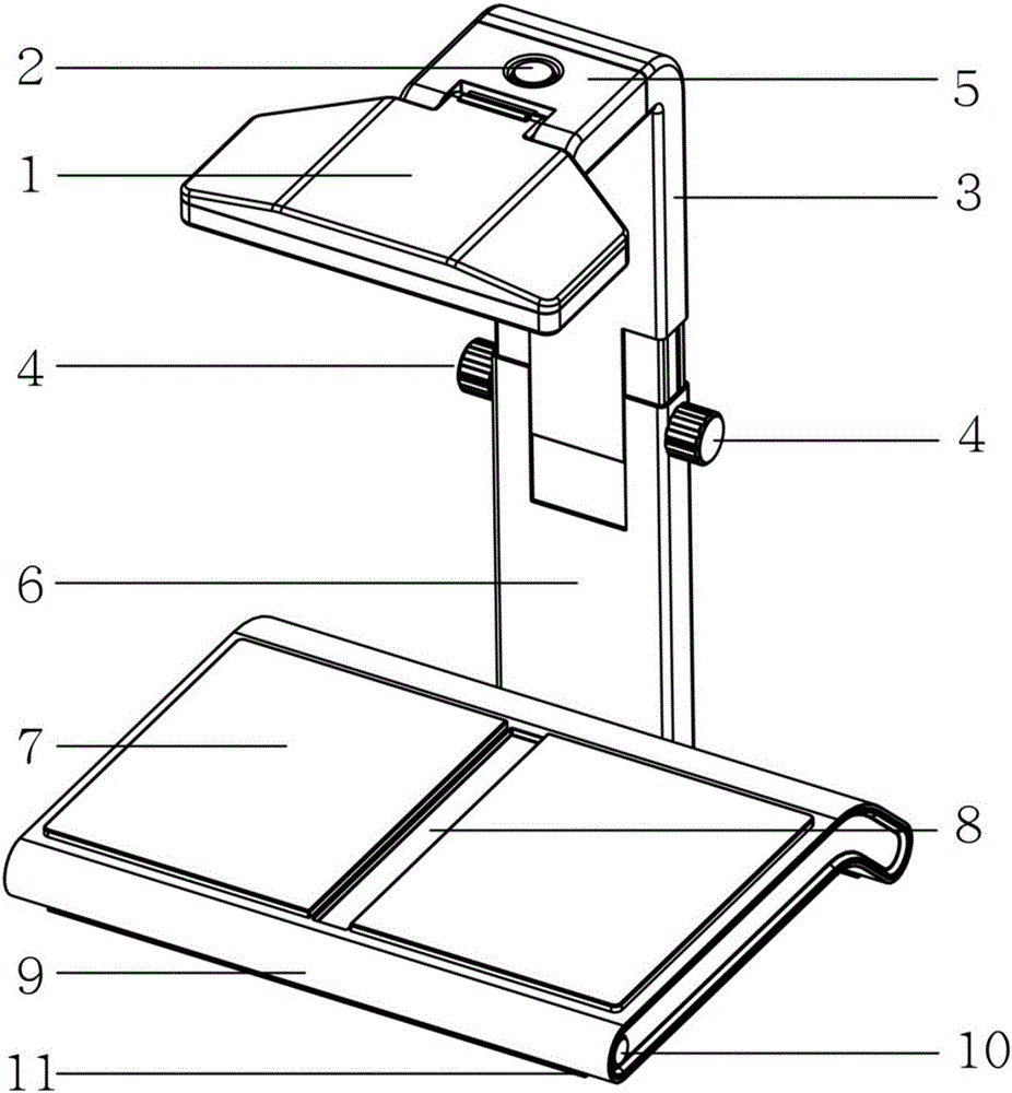 Noncontact type book scanning equipment