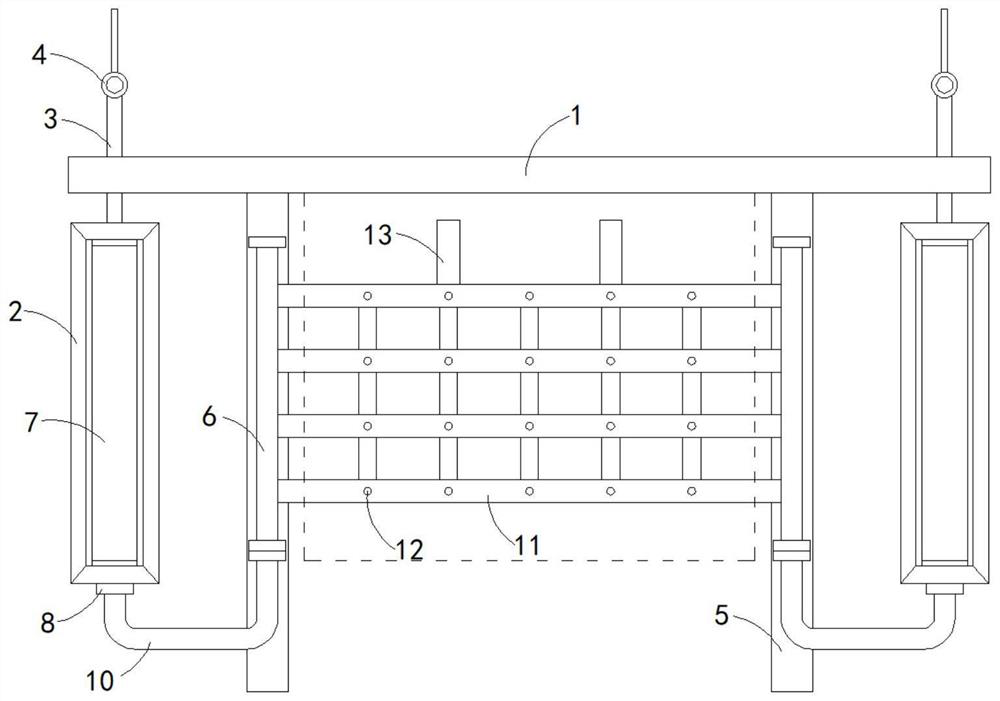 Windproof device for curtain