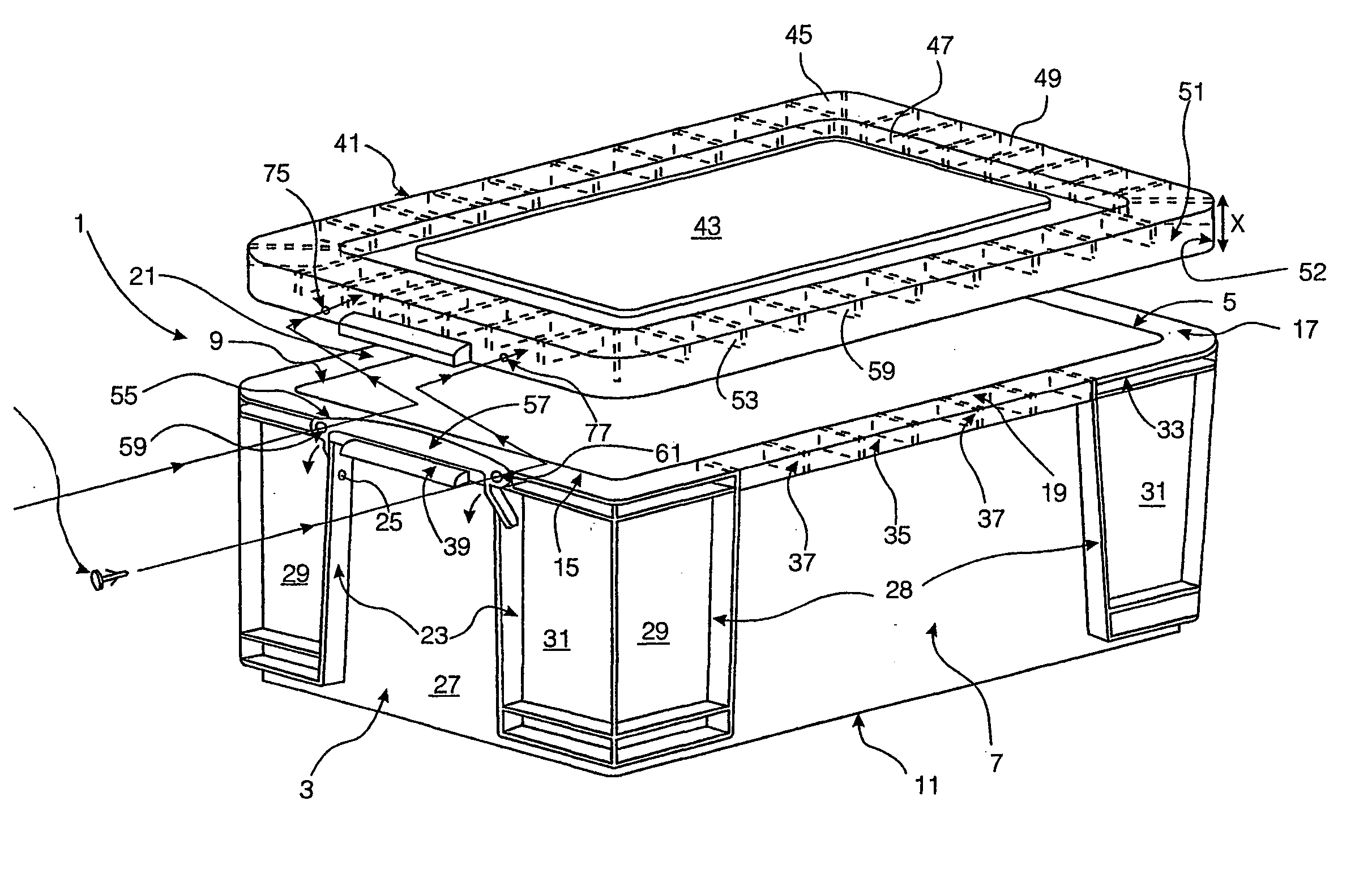 Tamperevident container-lid combination