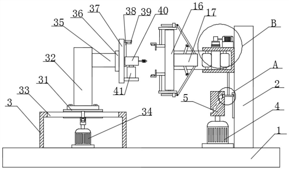 Drilling device for processing air-conditioning hanging panels and using method thereof
