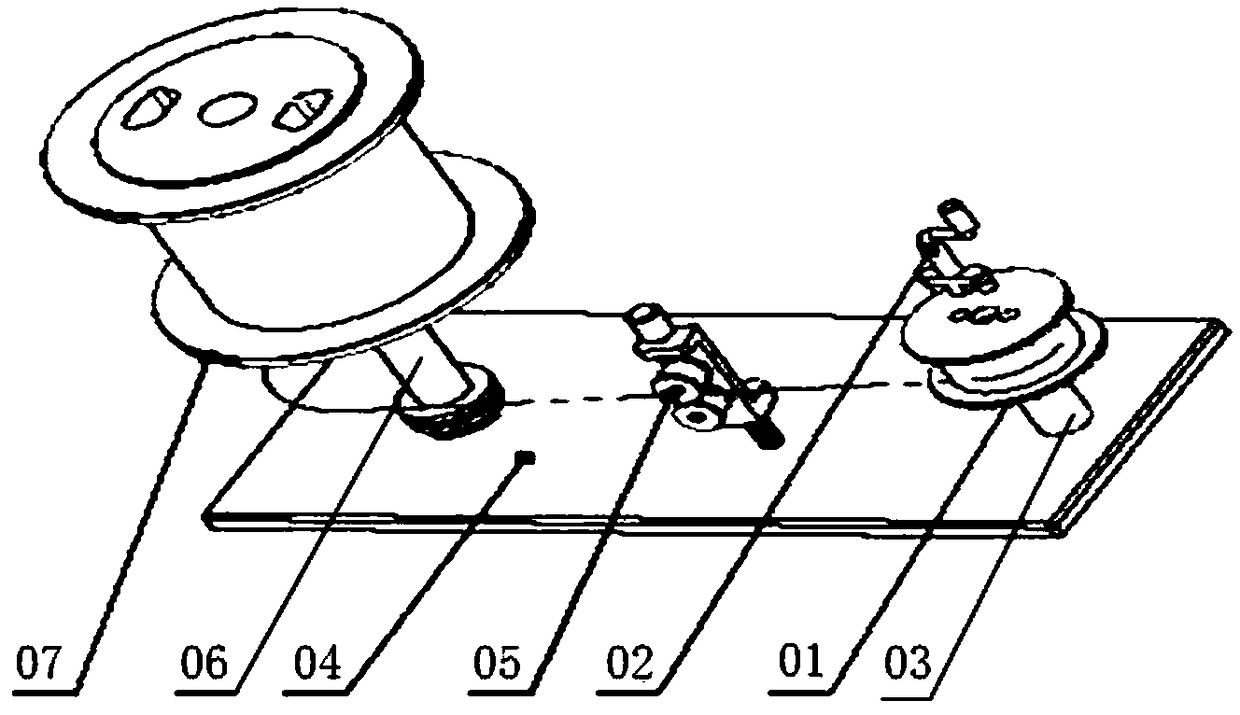 Fiber winding and unwinding device group of bare fiber