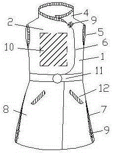 Sleeveless slant-top-fly knitted dress