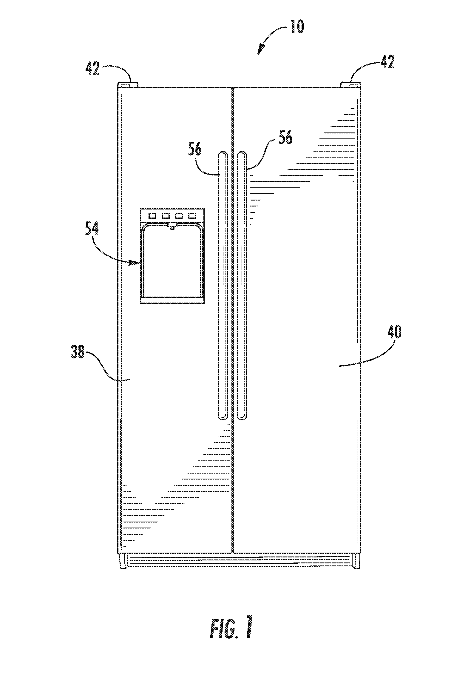 Dispenser recess with light pipe and refrigeration appliance incorporating same