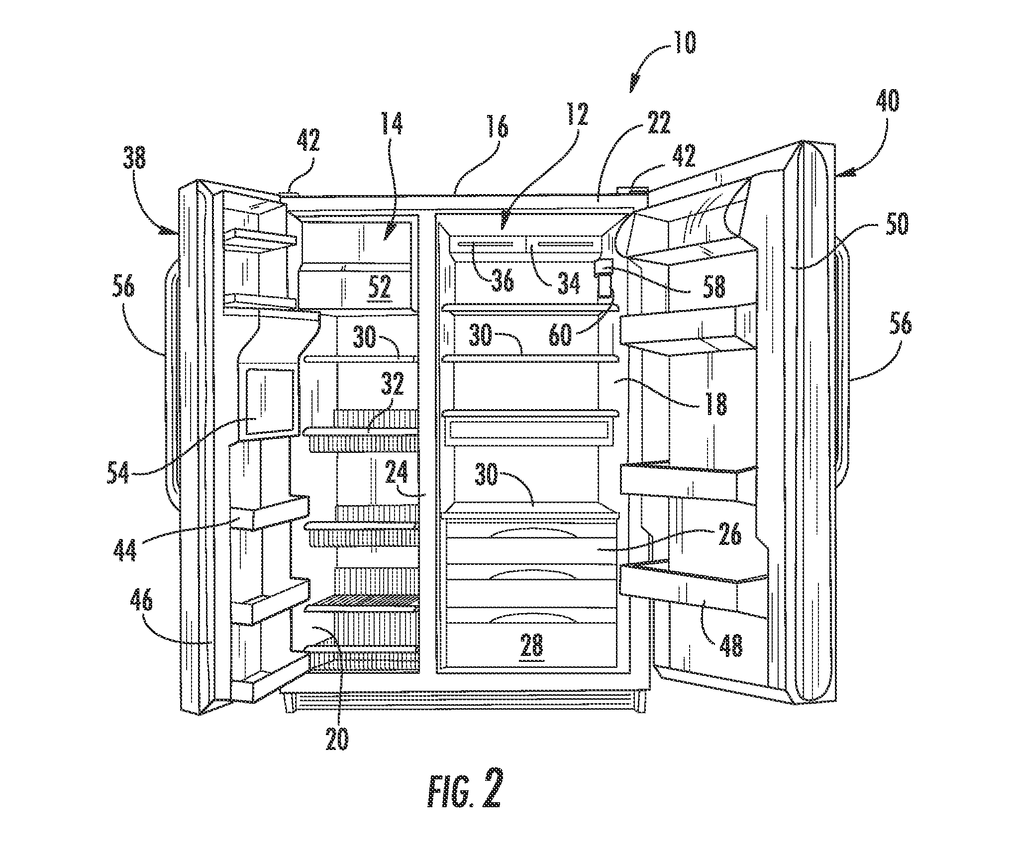 Dispenser recess with light pipe and refrigeration appliance incorporating same