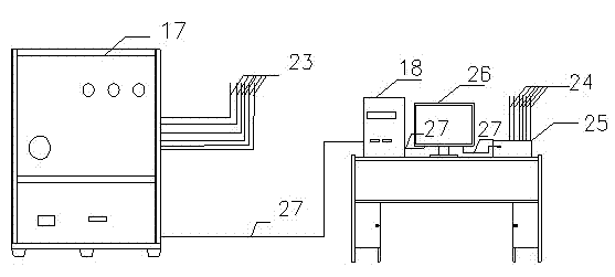 Portable performance test device for automatic control of combined action of bidirectional load of beam-column joint and determination method